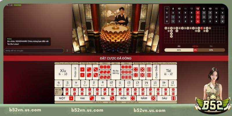 Luật chơi Sicbo trực tuyến tại B52